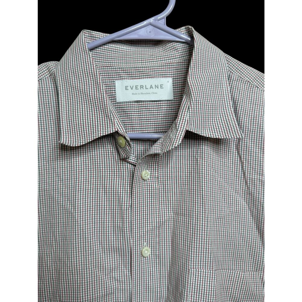 Everlane Womens Multicolor Plaid Office Button Down Shirt Blouse Sz: M E6